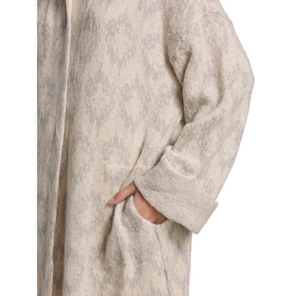 NEW Free People Like a Diamond Sweater Coat in Icy Diamonds Combo in Medium - Picture 7 of 16